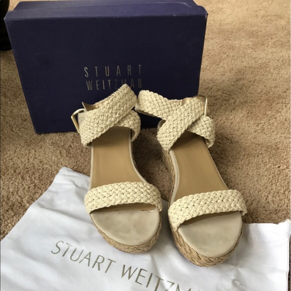 Stuart Weitzman Alexi Espadrille Ivory Crochet